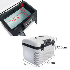 19L Car Refrigerator Freeze heating DC12-24V/AC220V Fridge Compressor for Car Home Picnic Refrigeration heating -5~65 Degrees