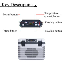 Load image into Gallery viewer, 19L Car Refrigerator Freeze heating DC12-24V/AC220V Fridge Compressor for Car Home Picnic Refrigeration heating -5~65 Degrees
