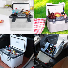 Load image into Gallery viewer, 19L Car Refrigerator Freeze heating DC12-24V/AC220V Fridge Compressor for Car Home Picnic Refrigeration heating -5~65 Degrees
