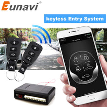 Load image into Gallery viewer, Eunavi Universal Car Alarm Systems Auto Remote Central Kit Door Lock Keyless Entry System Central Locking With Remote Control
